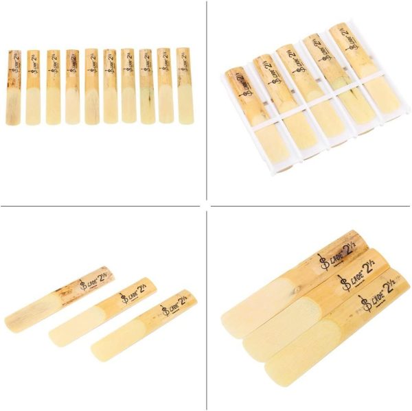 Clarinet Reeds, 10Pcs Plastic B-Flat Strength 2.5 Clarinet Reeds with Plastic Case - Image 6