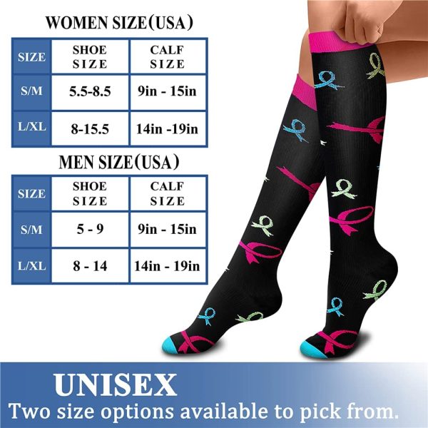 CHARMKING Compression Socks for Women & Men Circulation 15-20 mmHg is Best - Image 5