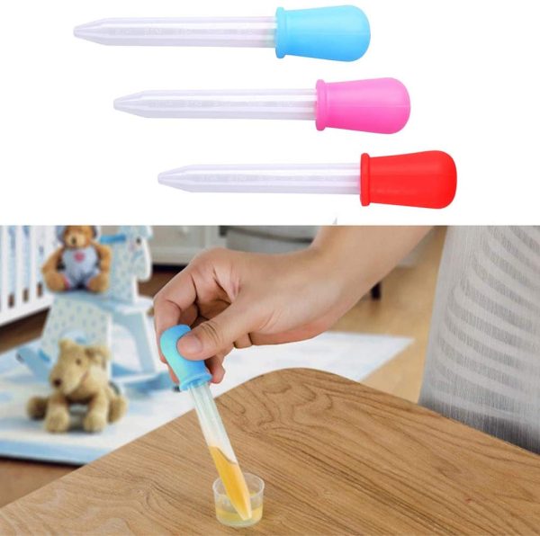 10 Pieces Liquid Droppers, 5ML Silicone and Plastic Dropper Pipettes for Kids Eyedropper with Bulb Tip for Candy Oil Kitchen Kids Gummy Making - Image 4