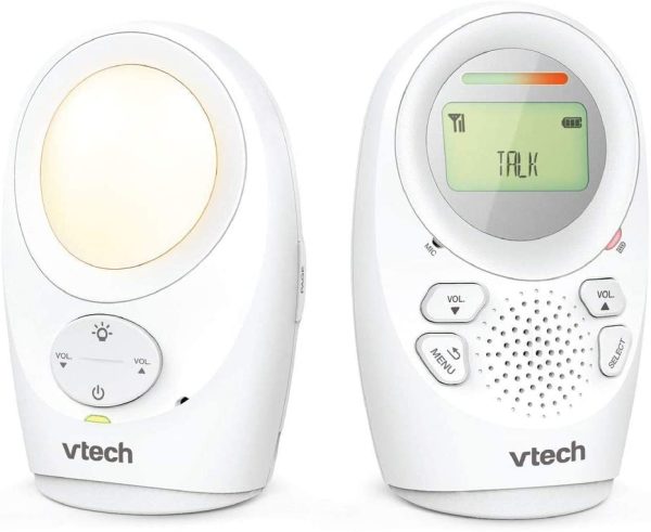 VTech DM1211 Enhanced Range Digital Audio Baby Monitor with Night Light, 1 Parent Unit, Silver & White - Image 6