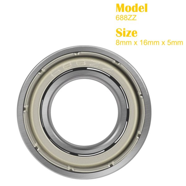 20 Pack 688ZZ Ball Bearing 8mm x 16mm x 5mm, Deep Groove Ball Bearing Double Shield 688-2Z 2080088 Stable Performance and Cost Effective - Image 5