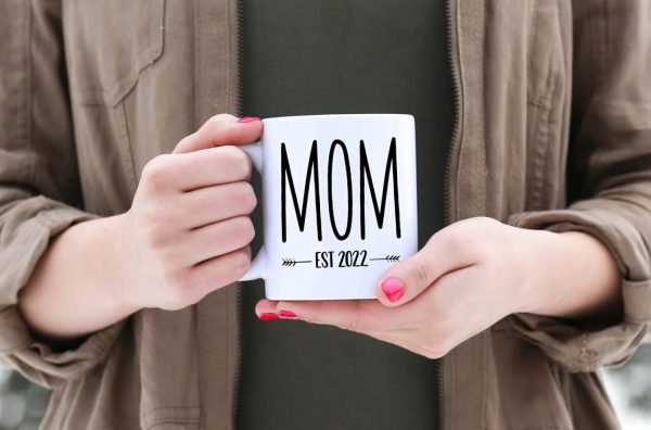 Pregnancy Gift Est 2022 - New Mommy and Daddy Est 2022 11 oz Mug Set with"and So The Adventure Begins" Romper (0-3 Months) - Top Mom and Dad Gift Set for New and Expecting Parents to Be - Baby Shower - Image 2