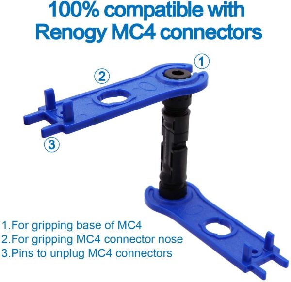 Ruikarhop MC4 Connectors Y Branch 1 to 2 Parallel Adapter Cable Wire Plug,MC4 Assembly Tool and 5 Pair MC4 Male/Female Solar Panel Cable Connectors - Image 3