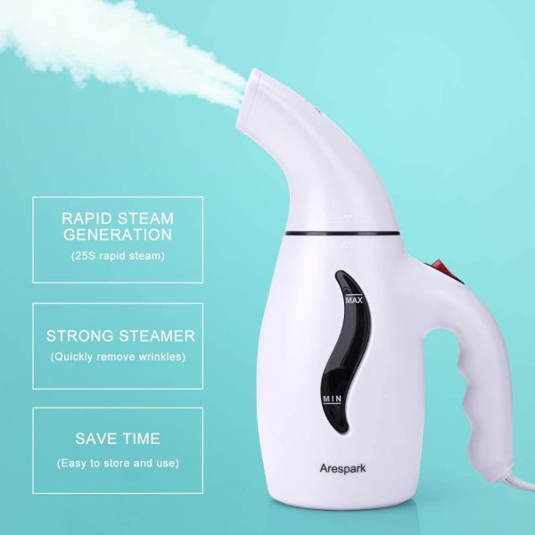 Arespark Steamer for Clothes, 110V Handheld Clothes Steamer Travel Steamer, Powerful Steamer Wrinkle Remover, Clean, Sterilize and Steamer Garment and Soft Fabric, Portable, Compact-Travel/Home - Image 7