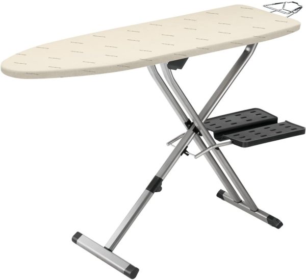 Rowenta IB9100 Pro Compact Professional Folding Ironing Board with Hanger Racks, 18-Inch by 54-Inch, Beige, IB9100, 18" x 54" - Image 2