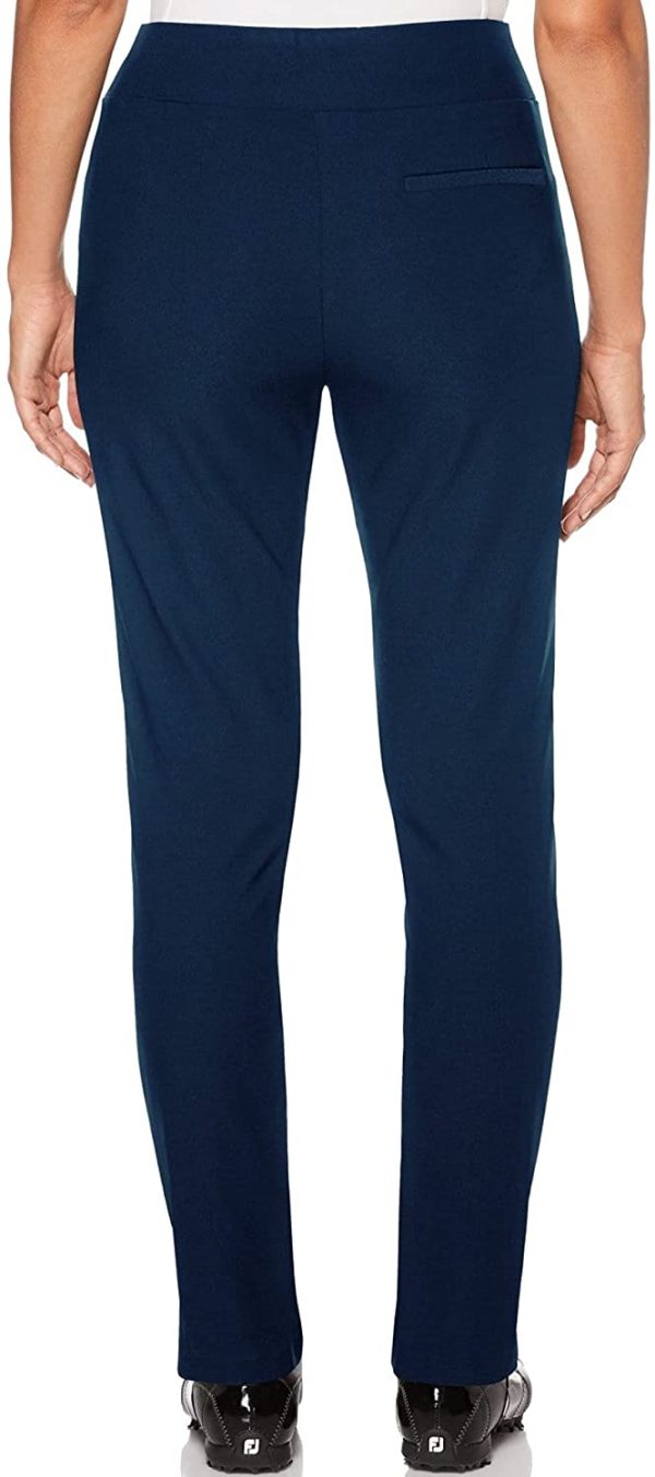 PGA TOUR Womens Pull-on Golf Pant with Tummy Control