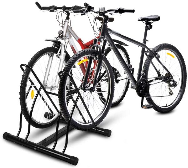 OneTwoFit OT082 Bicycle Stand for 2 Bikes 2 Bike Floor Stand for Bikes Bicycle Bicycle Stand Storage Pack Stand for Indoor and Outdoor Use - Image 9