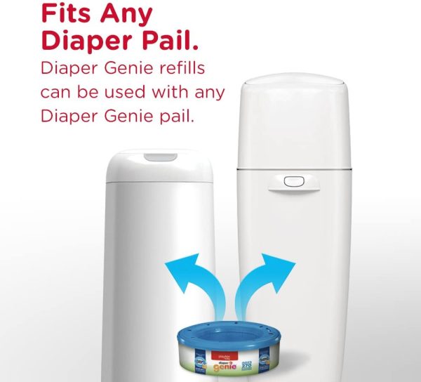 Playtex Baby Diaper Genie Diaper Pail System Refills, 1 Year Supply (9-Pack) - Image 4