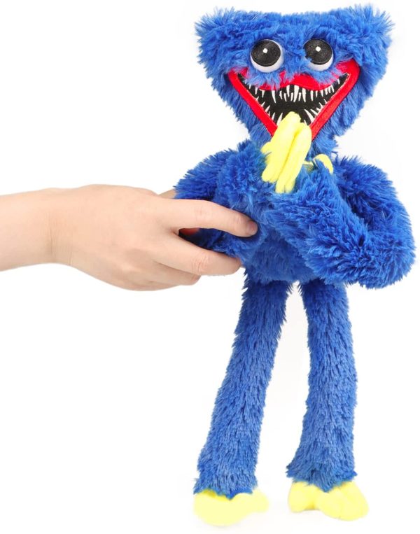 Poppy Playtime Huggy Wuggys Plush Toy, Monster Horror Game Stuffed Plush Doll Toy Gift for Kid (Blue) - Image 6