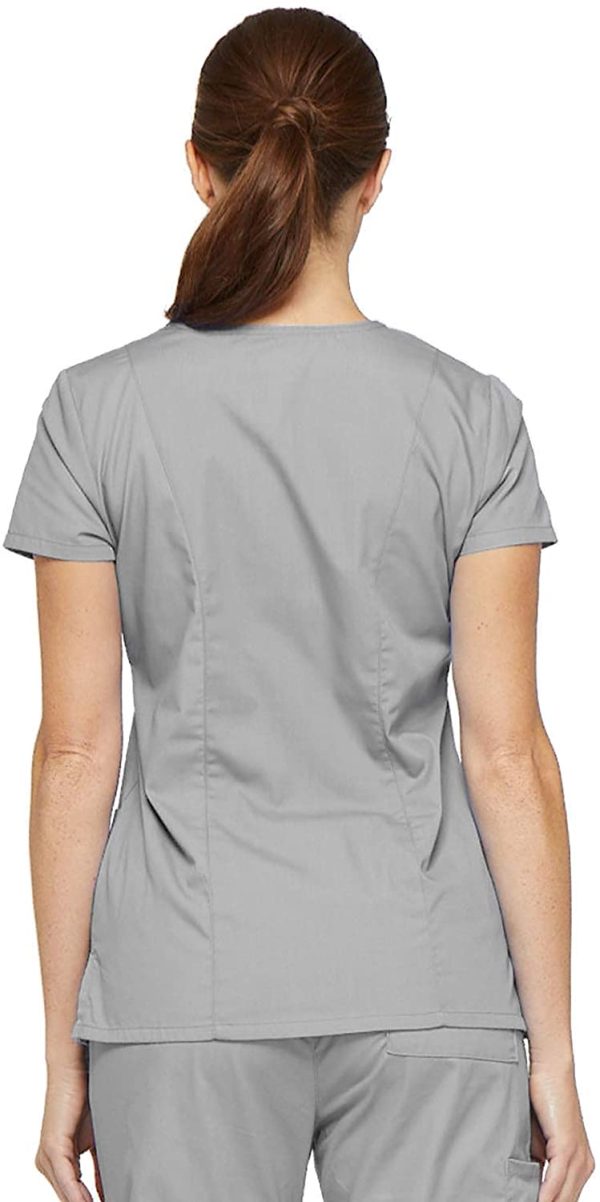 Dickies Womens EDS Signature V-Neck Top with Multiple Patch Pockets - Image 3