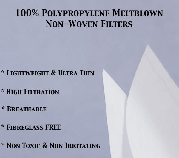 Polypropylene Face Mask Filter Inserts - Meltblown Non Woven Pack of 20 Filters Disposable - Image 3