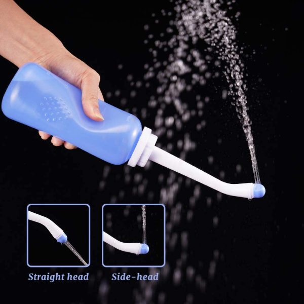 Meidong Portable Travel Bidet Handheld Personal Bidet Sprayer Mini Portable Bidet for Toilet 500ML Eva Bottle Water Capacity with Extra Long Pointed Nozzle Spray Cleaner for Personal Hygiene Cleaning/Baby Care/Soothing Postpartum Care/(Outdoor/Travling) - Image 8