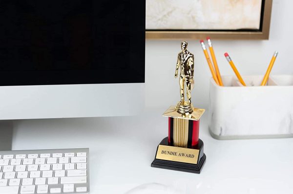 The Office Dundie Award Replica Trophy | Host Your Own The Office Dundies Awards Ceremony | Includes 6 Interchangeable Title Plates | Measures 8 Inches Tall - Image 5