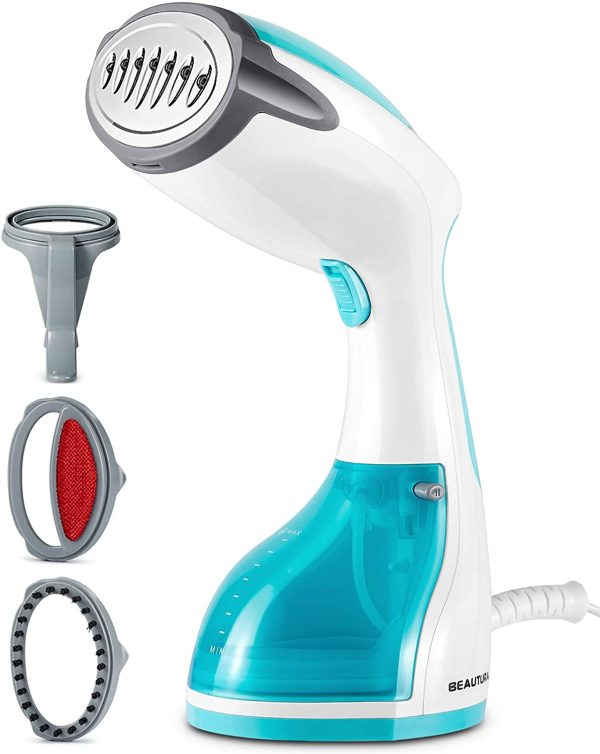 1200-Watt Handheld Steamer for Clothes, 30-Second Heat-up, 8.79-Ounce Water Tank, Aqua - Image 2