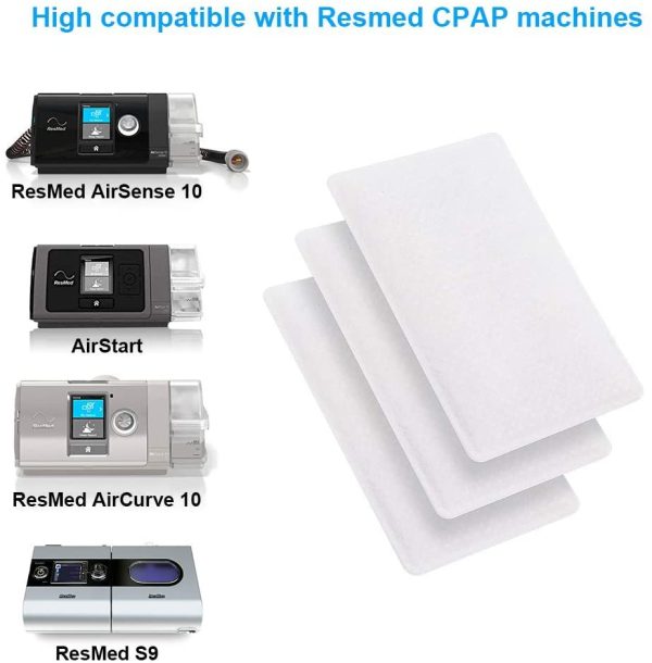 Resmed Airsense 10 Filters CPAP Suplies (60 Packs), Disposable Universal Replacement Filters CPAP Filters for ResMed AirSense 10, ResMed AirCurve 10, ResMed S9 AirStart Series CPAP Machines - Image 4