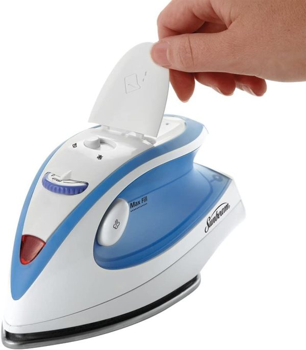 Sunbeam Hot-2-Trot 800 Watt Compact Non-Stick Soleplate Travel Iron, GCSBTR-100-000 - Image 3