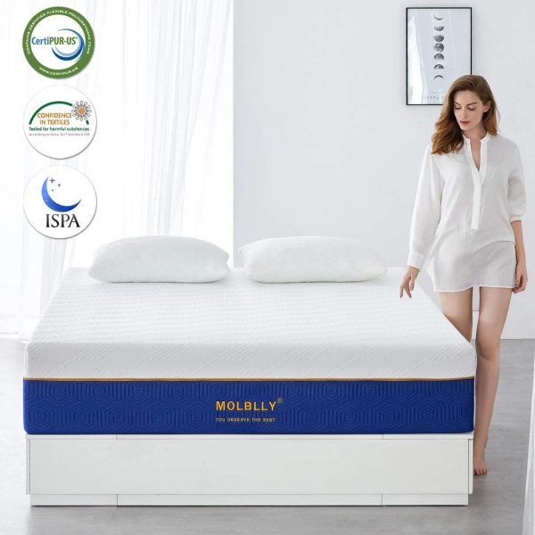 Queen Mattress,  10 inch Gel Memory Foam Mattress with CertiPUR-US Certified Foam Bed Mattress in a Box for Sleep, Queen Size - Image 8