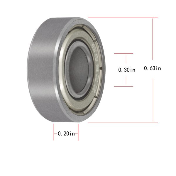 20 Pack 688ZZ Ball Bearing 8mm x 16mm x 5mm, Deep Groove Ball Bearing Double Shield 688-2Z 2080088 Stable Performance and Cost Effective