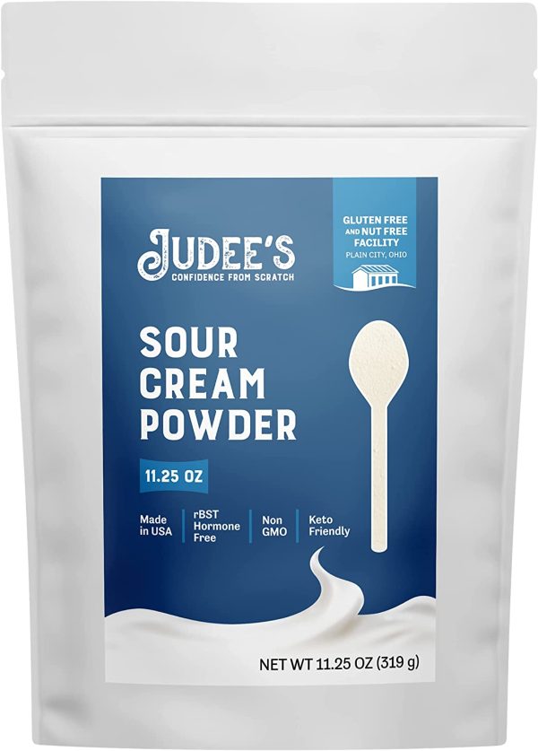 Judee's Sour Cream Powder 319g (11.25oz) - Made from Real Sour Cream, Non GMO, rBST Hormone Free, Made in USA, Keto Friendly, Dedicated Gluten & Nut Free Facility - Image 7