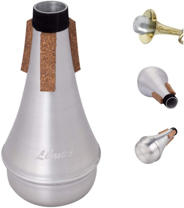 Libretto Trumpet Mute, Small Straight Practice Mute, All Aluminum - Image 3