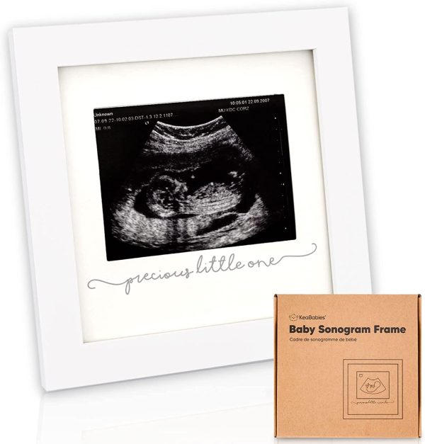 Baby Sonogram Picture Frame - Modern Ultrasound Frame for Mom to Be - Pregnancy Announcement Sonogram Photo Frames - Gender Reveal for Expecting Parents - First Time Dad Gifts (Alpine White) - Image 9