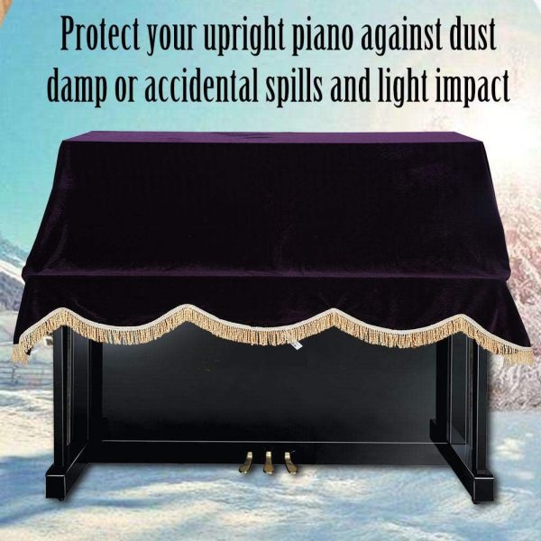 Upright Piano Cover, Colorfast Upright Piano Dust Cover, Washable Classic Durable for Piano - Image 3