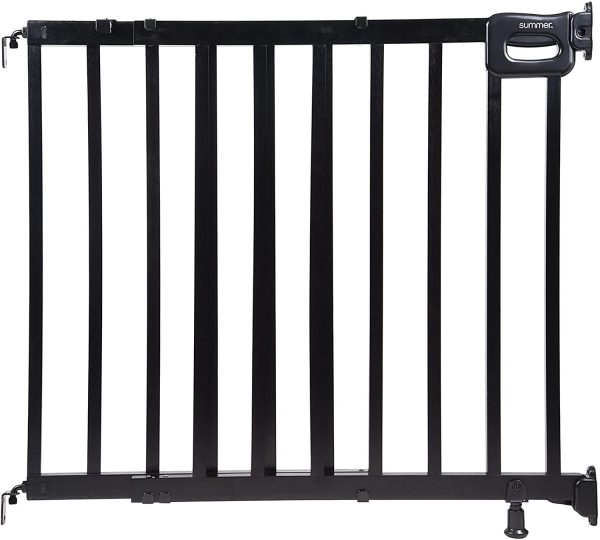 Summer Infant Summer Deluxe Stairway Simple to Secure Wood Gate (Black) 33433Z - Image 3