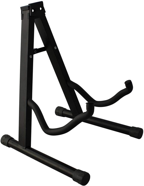 CC CAIHONG Guitar Stand Folding Universal A frame Stand for All Guitars Acoustic Classic Electric Bass Travel Guitar Stand - Black