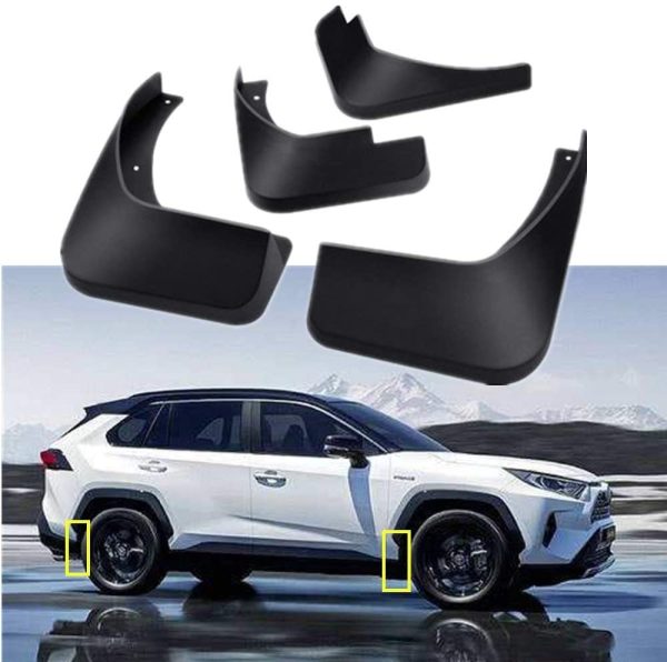 Mud Flaps Kit for Toyota XA50 RAV4 2019 2020 2021 2022 Mud Splash Guard Front and Rear 4-PC Set by - Image 5