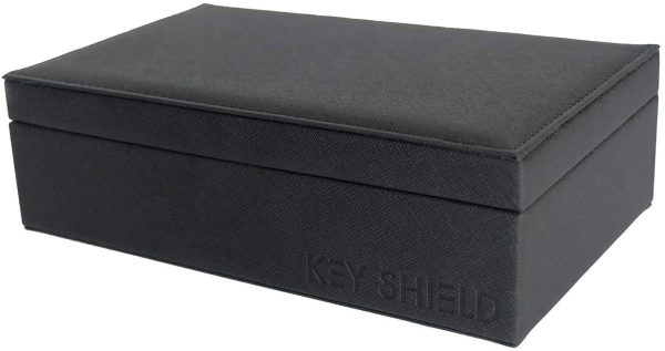 KEYSHIELD Faraday Box for Car Key Fobs, RFID Signal Block for Keys, Phones, Cards, Large Leather Key Holder Faraday Cage Blocking Signals For Keyless Entry, Cell Phones, Safe Anti-Theft Car Key Lock Box Car Accessories - Image 2