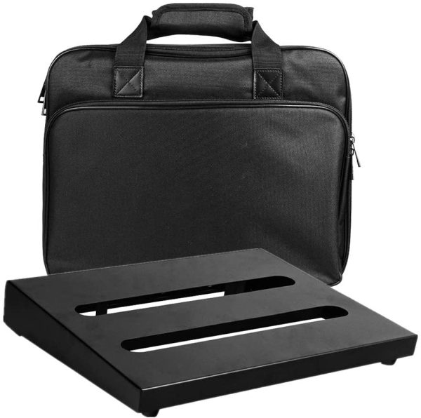 SOYAN Guitar Pedal Board 13.8??x 10.6??with Carrying Bag, Self Adhesive Hook & Loop Tapes Included - Image 6