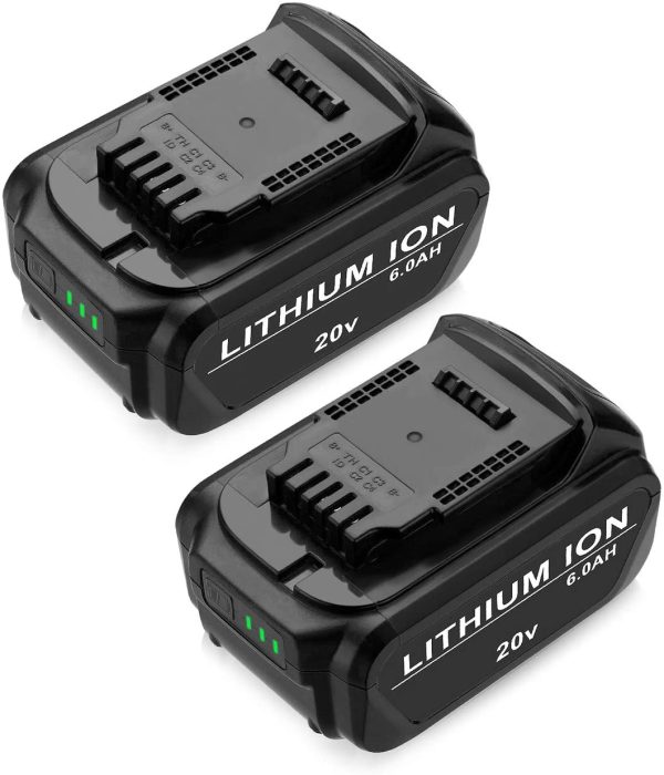 2 Pack 20V 6000mAh Lithium Ion Replacement Battery Compatible with DCB200 DCB205 DCV580 DCB204 DCB180 DCB203 DCD740 DCD780 DCD785C2 DCB181 Cordless Tools - Image 7