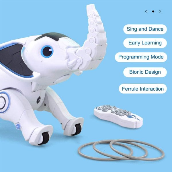 WomToy Remote Control Robot Elephant Toy, RC Robotic Elephant Toys Singing Dancing Interactive Children Toy Early Educational Imitates Animals for Boys&Girls, Christmas Gifts for Kid Age 1-12 Years Old - Image 9