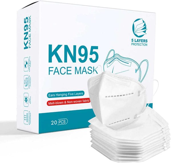 20 Pack Disposable Face Mask - Ships from Canada - 5-Ply with Ear Loop Face Protection (20 Count (Pack of 1)) - Image 2