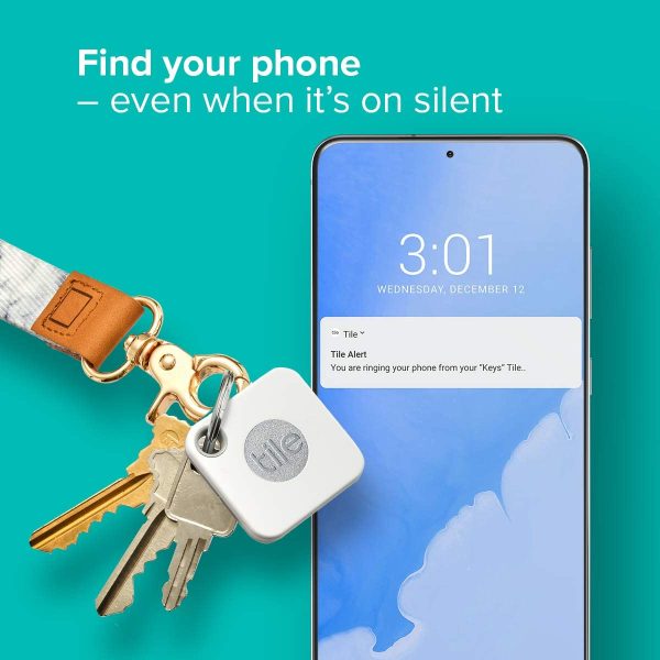 Mate (2020) 1-pack - Bluetooth Tracker, Keys Finder and Item Locator for Keys, Bags and More; Water Resistant with 1 Year Replaceable Battery