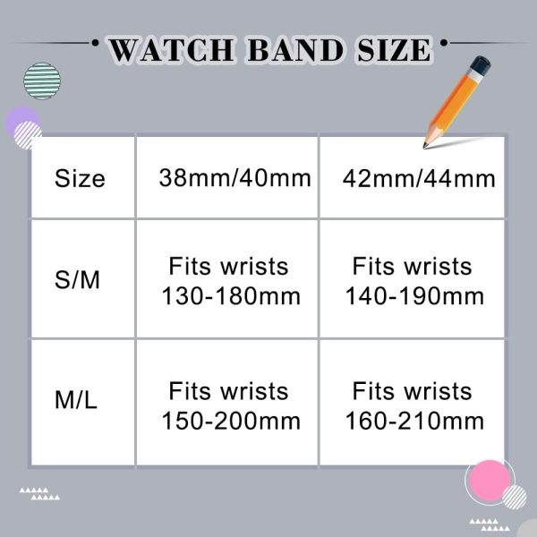 ATUP Compatible with for Apple Watch Band 41mm 45mm 38mm 40mm 42mm 44mm Women Men, Soft Silicone Replacement Bands Strap for iWatch Apple Watch SE, Series 7, Series 6, Series 5, Series 4, Series 3, Series 2, Series 1 - Image 5