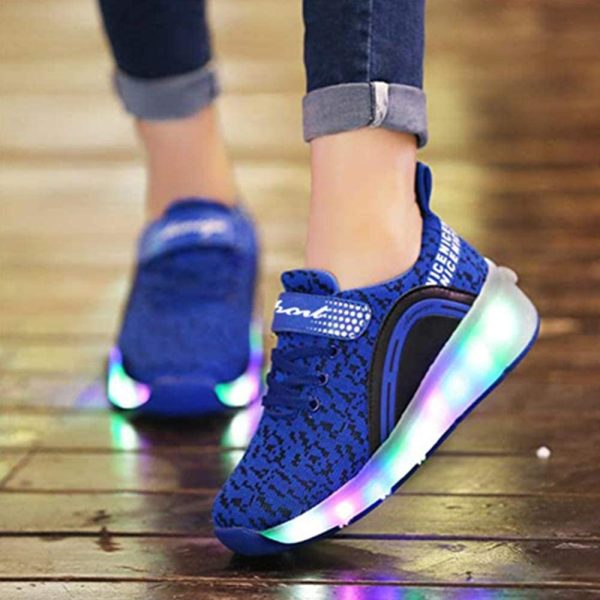 Ufatansy Roller Shoes Girls Kids LED Light up Shoes Wheels Roller Skate Shoes Skateboarding Fashion Boys Sneakers - Image 7