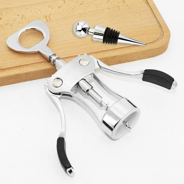 Wine Opener, Premium Multifunctional Wing Corkscrew Wine Bottle Opener, Luxury Waiter Corkscrew with Stopper Set for Wine Enthusiast Waiters