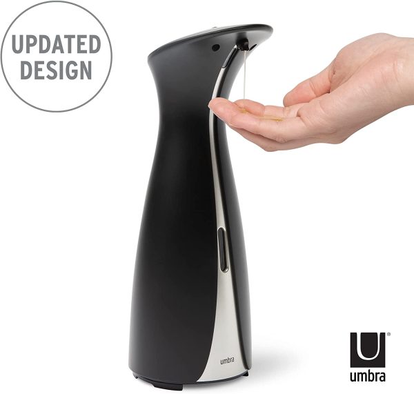 Umbra Otto 8.5oz (255ml) Automatic Hand Soap Dispenser for Kitchen Or Bathroom, Black, 8.5 oz - Image 2