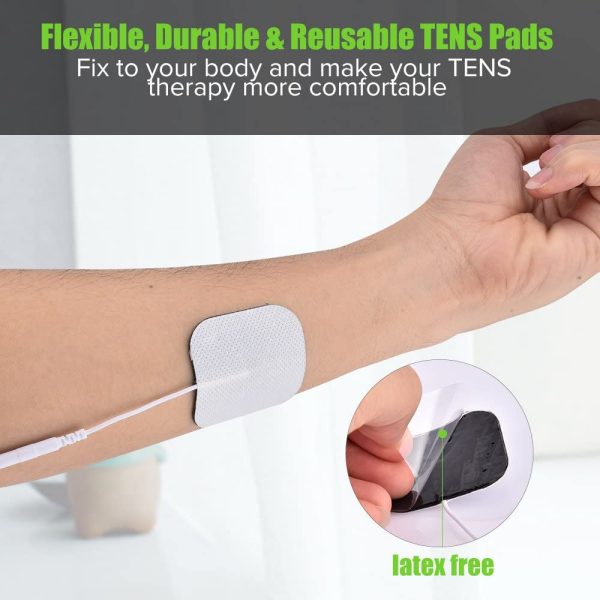 Frontoppy Universally-Compatible 20 Tens Electrodes Pads Reusable Self Adhesive Digital Therapy Machine Massager - Image 2