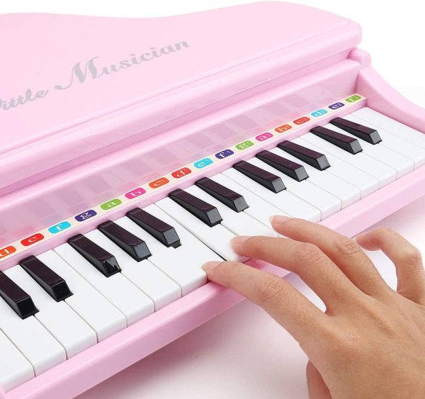 Amy & Benton Toddler Piano Toy for Baby Girls Pink 31 Keys Multifunctional Music & Sound Birthday Gift Toys for 3 4 Year Old - Image 4