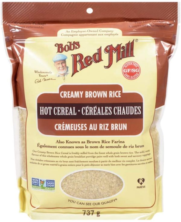 Bob's Red Mill Creamy Brown Rice Hot Cereal (Brown Rice Farina) 737g, Tan