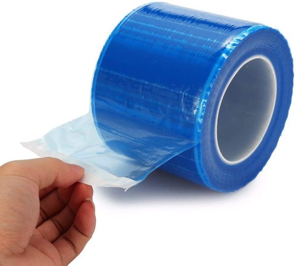 Barrier Film - Yuelong 1200 Sheets 4' x 6' Barrier Film Roll with Dispenser Box, Thick Disposable Protective PE Film Barrier Tape for Defend Against Infections Dental Tattoo - Image 5