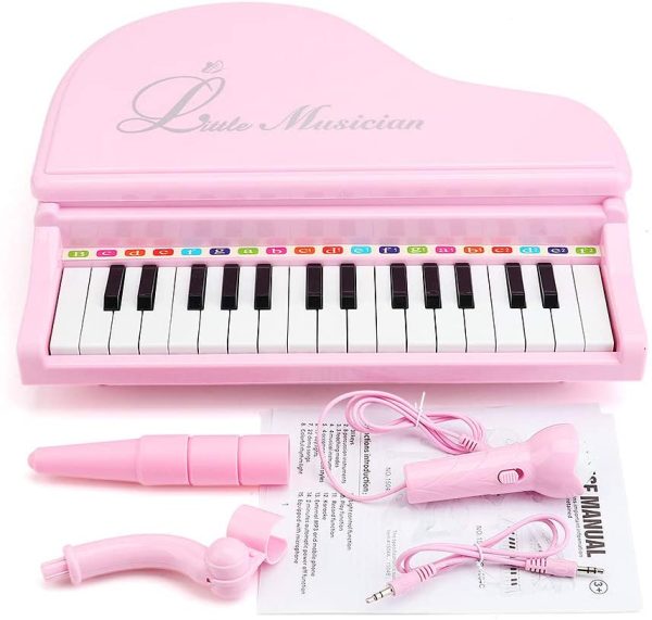 Amy & Benton Toddler Piano Toy for Baby Girls Pink 31 Keys Multifunctional Music & Sound Birthday Gift Toys for 3 4 Year Old - Image 9