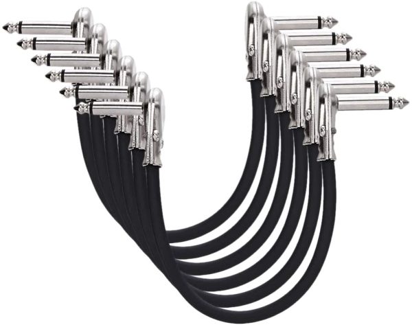 Amazon Basics 1/4 Inch Guitar Patch Cable - 6 Inch - Image 3