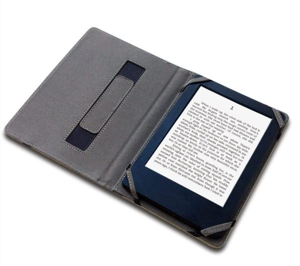 Natural Hemp Linen Cover Case for 6.8 inch eReader Onyx kobo Aura HD iReader ebook Reader Cover Case (Aegean Blue) - Image 2