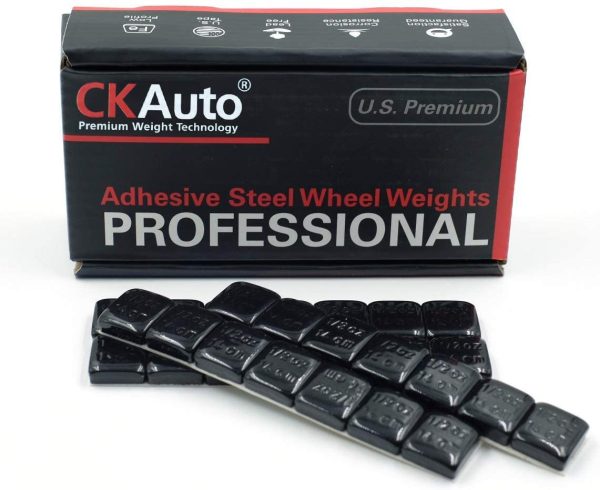 1/2oz, 0.5oz, Black Adhesive Stick on Wheel Weights, Easy Peel, US Quality, 63 oz/Box (126pcs) - Image 6