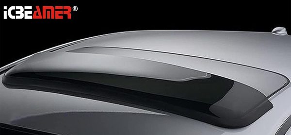 35.6" 880mm Sunroof Wind Deflector,Universal Fit Tinted Moonroof Visor for Deflecting Noise, Rain and Windy Weather, Car Accessories Sun Shade Dark Smoke Smooth/Waterproof Double Side Tape - Image 7