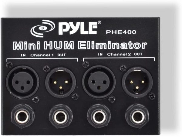 Pyle-Home Hum/Noise Eliminator 2-Channel Box with TRS Phone and XLR Inputs/Outputs PHE400 (Discontinued by Manufacturer)