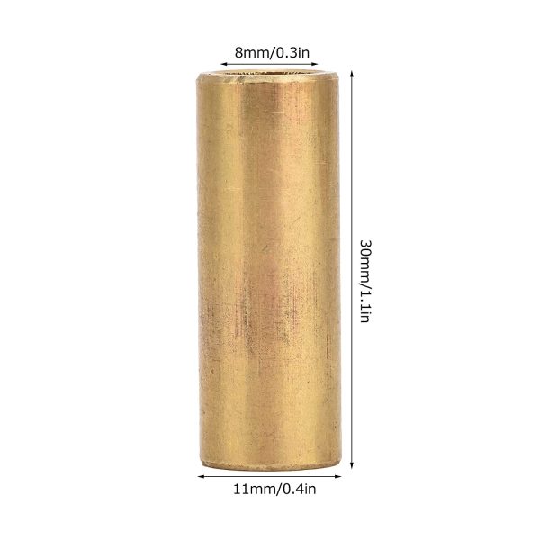 8Pcs 8mm Bore X 11mm OD X 30mm Length Brass Self Lubricating Bearing Sleeves Electrical Equipment Special Bearing Sleeves